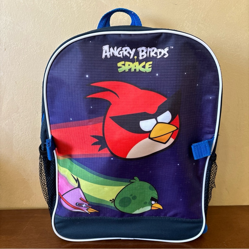 2013 Angry Birds Space Children's Backpack Featuring Red Bird, Terence and Lazer